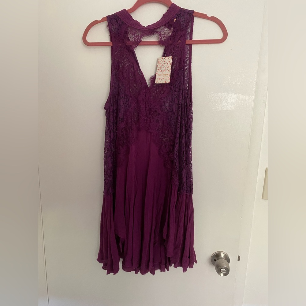 Free People beautiful lace and cotton dress